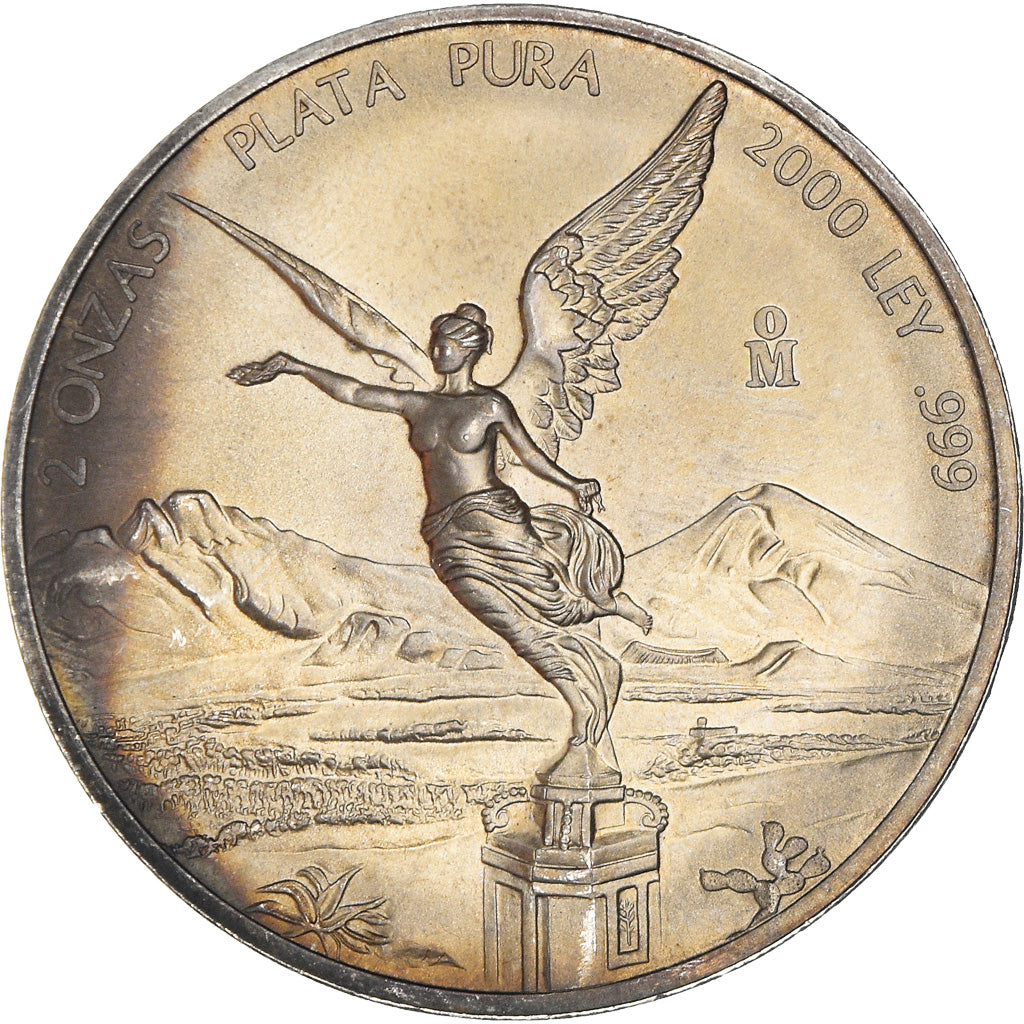 Monnaie, Mexique, 2 Onzas, 2 Troy Ounces of Silver, 2000, Mexico City, SPL