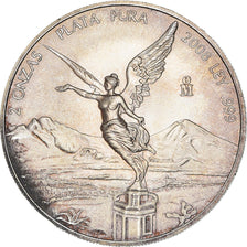 Moneda, México, 2 Onzas, 2 Troy Ounces of Silver, 2008, Mexico City, SC, Plata