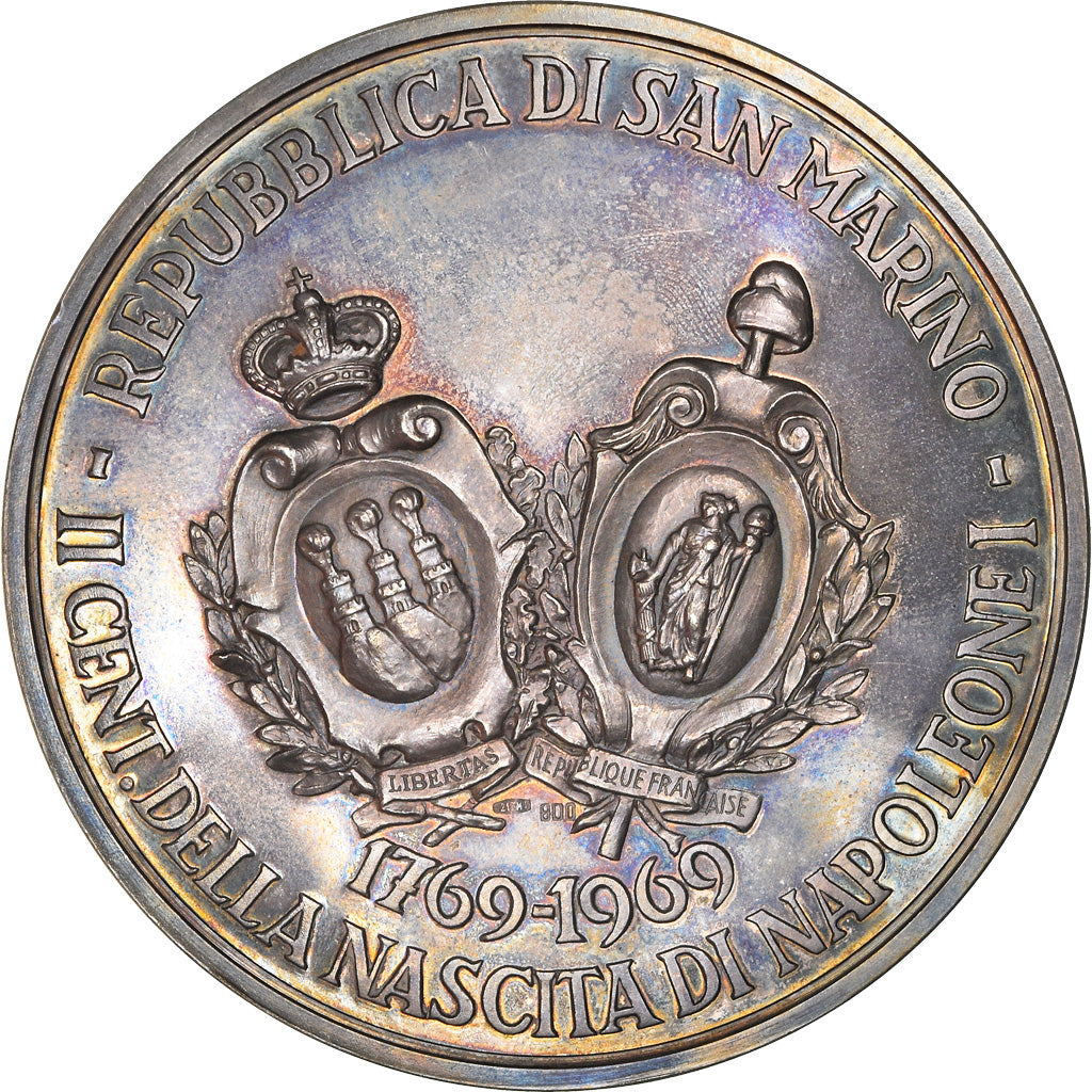 San Marino, Medal, Bicentenaire de la Naissance de Napoléon Ier, History, 1969