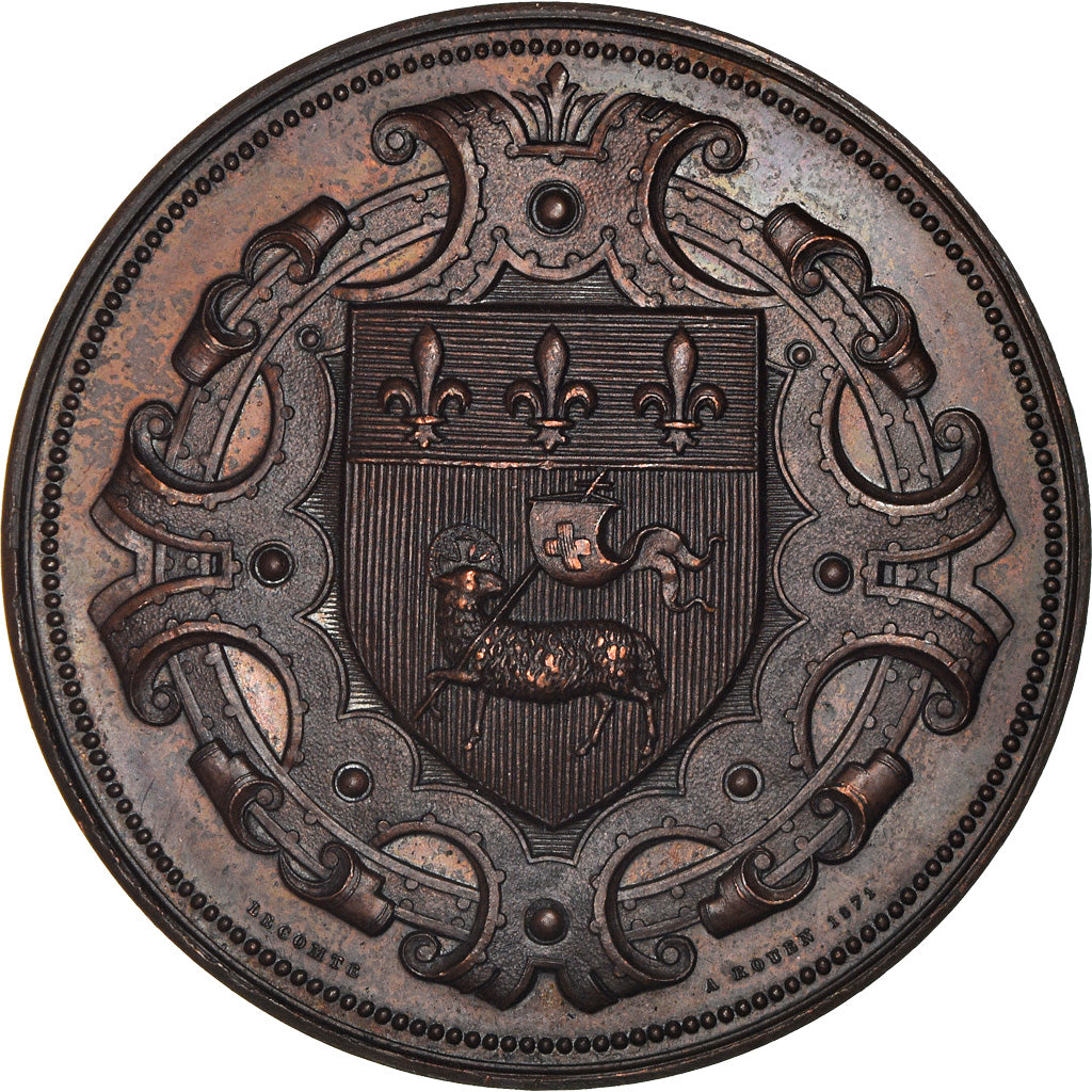 France, Médaille, Société d'Agriculture de la Seine Inférieure, Lecomte
