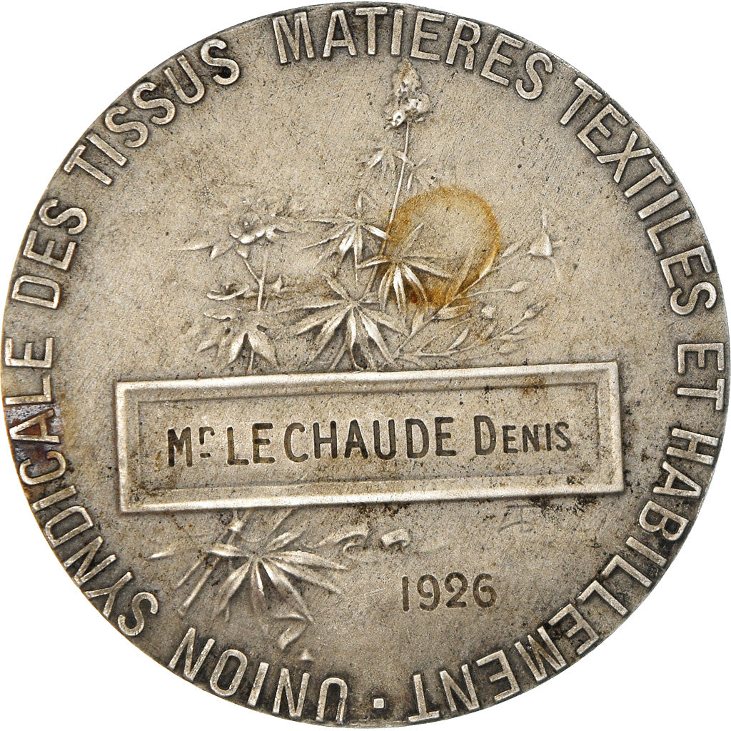 France, Token, Industry, Union syndicale des Tissus, matières textiles et