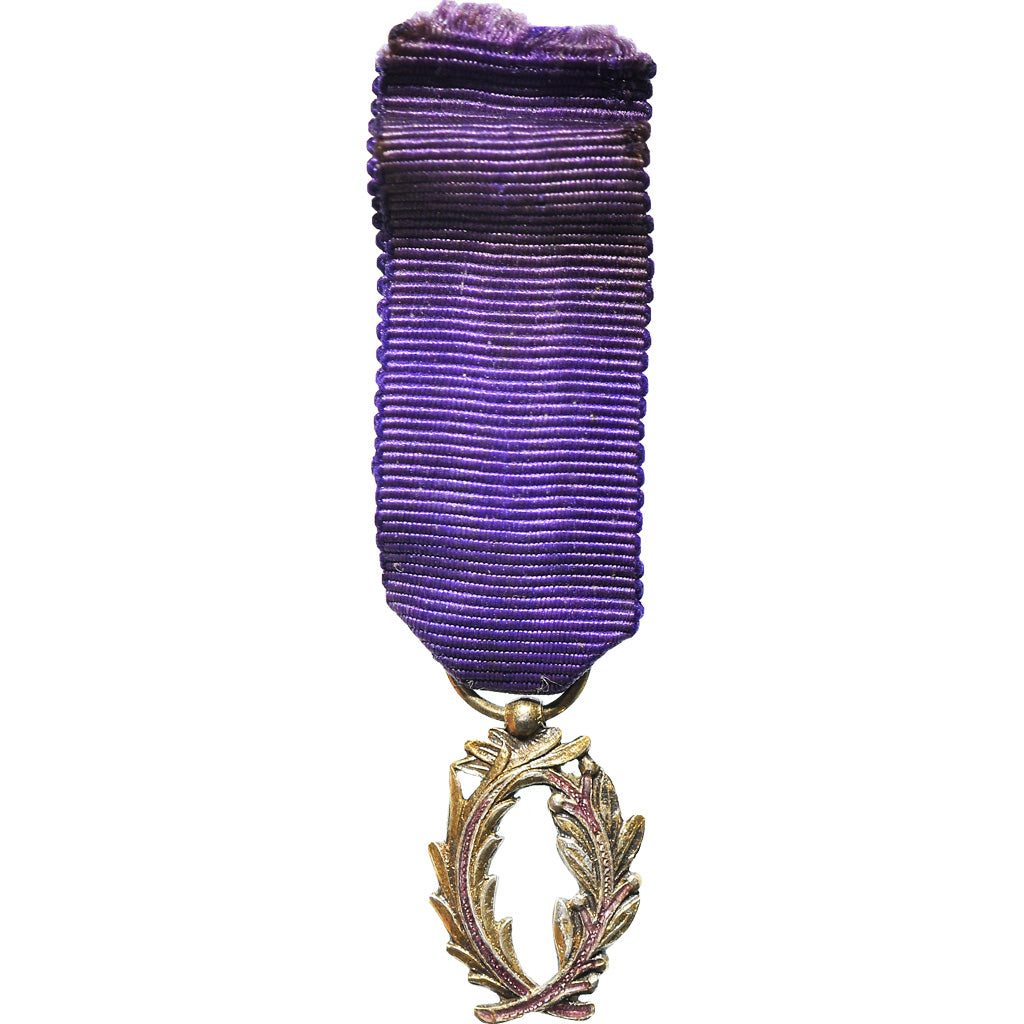France, Réduction, Palmes Académiques, Medal, Very Good Quality, Silvered