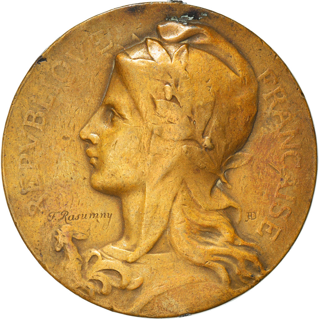 Francja, Medal, Ville de Roubaix, Fêtes Internationales, 1907, Rasumny