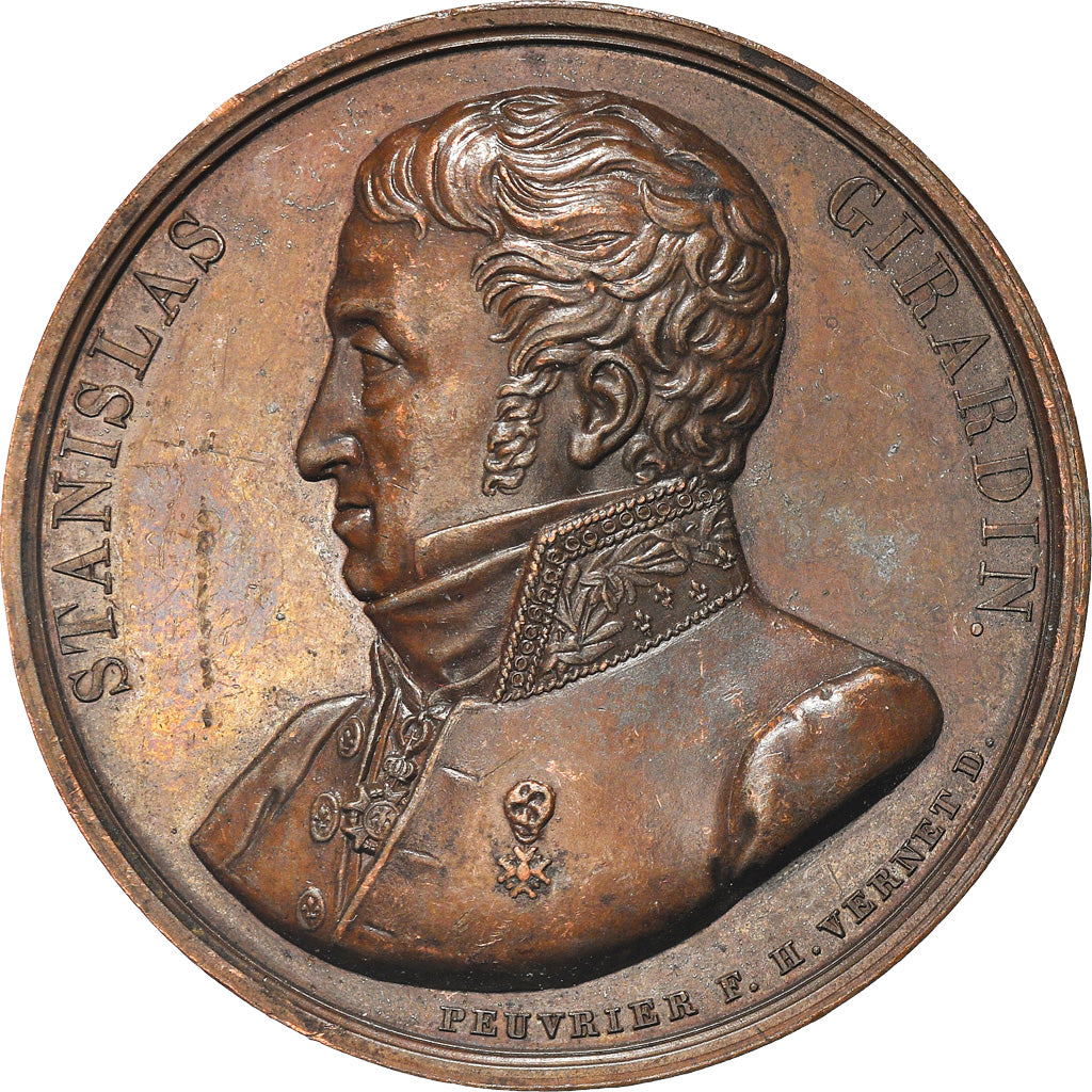 Frankrijk, Medaille, Stanislas Girardin, Seine Inférieure, Politics, 1827