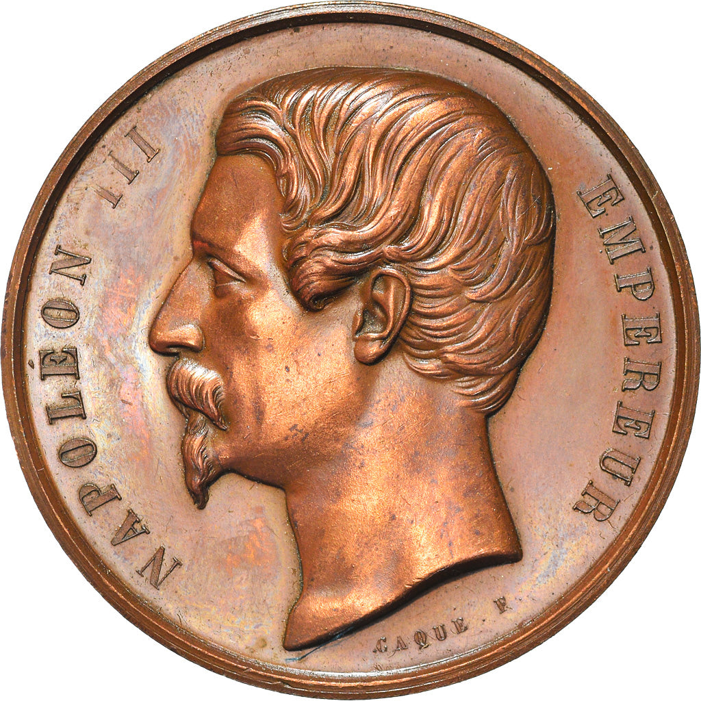 France, Médaille, Napoléon III, Agriculture, Concours, Lons-le-Saulnier, 1860