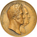 Francja, Medal, Charles X, restauration de la Statue de Louis XIV à Lyon