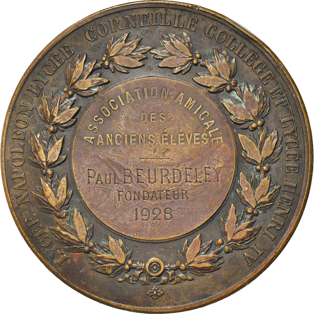 Francja, Medal, Lycée Napoléon, Lycée Corneille, Sztuka i Kultura, 1928