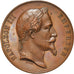 France, Médaille, Napoléon III,  Pupilles de la Marine, 1862, Barre, TTB+