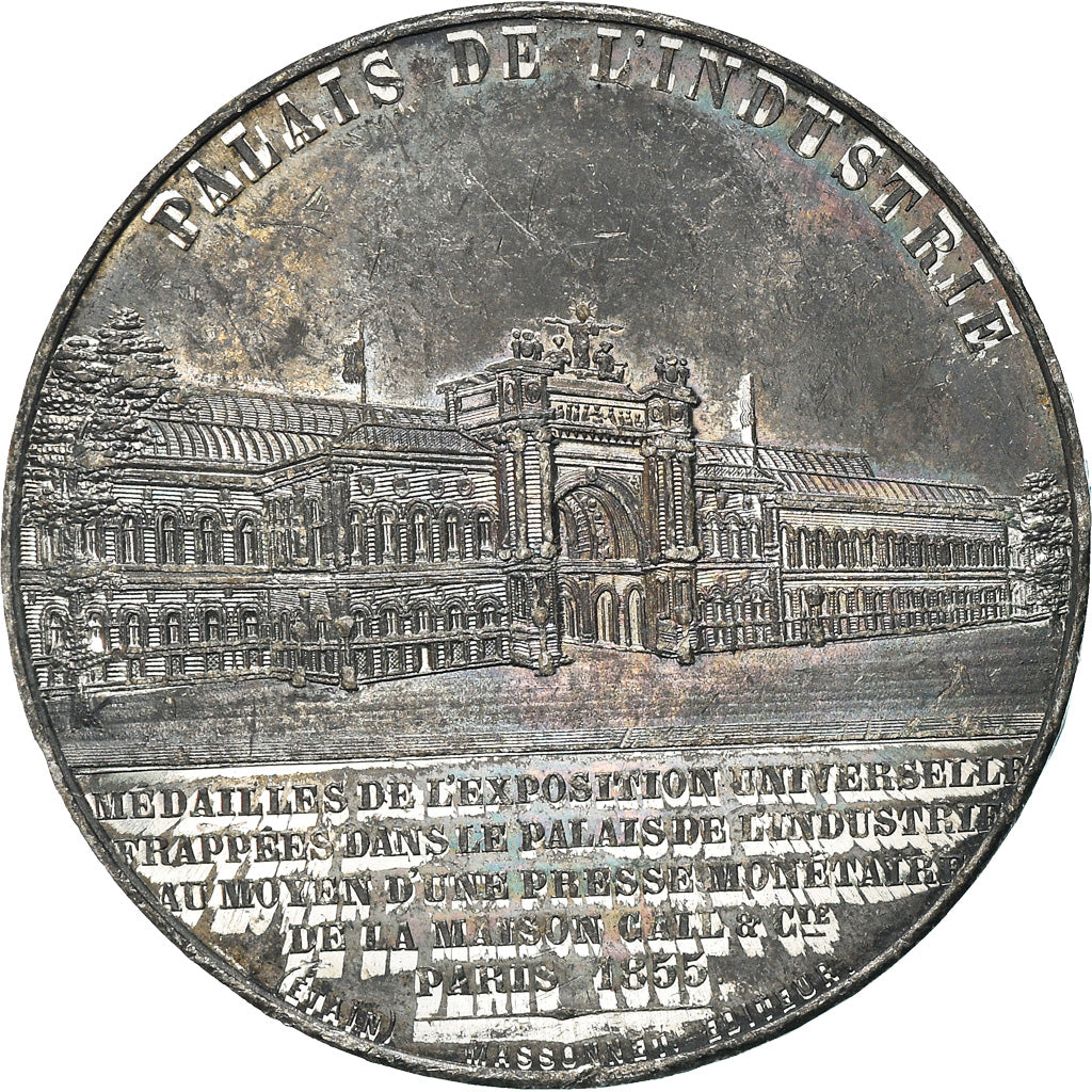 França, Medal, Eugénie Impératrice, Palais de l'Industrie, Artes e Cultura