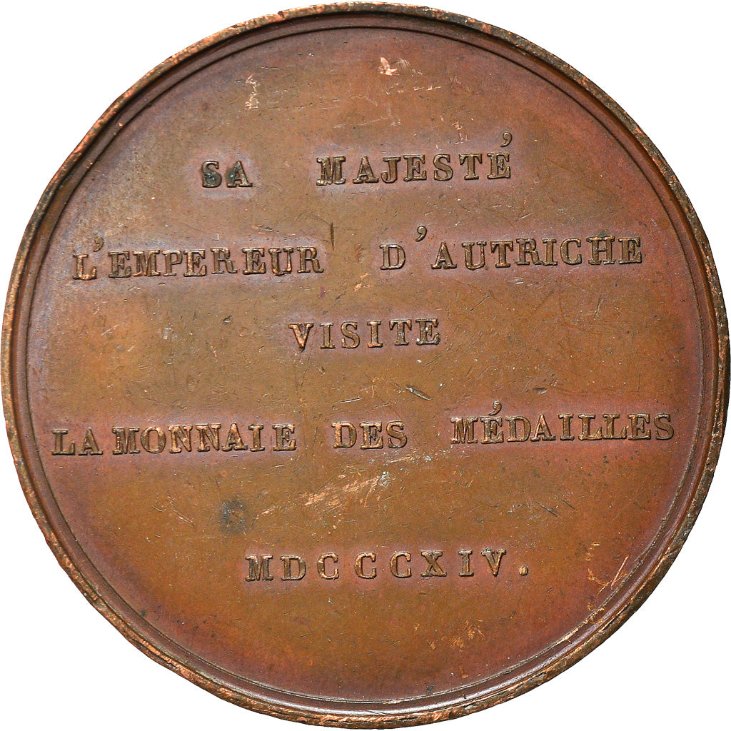 France, Medal, Visite de François Ier d'Autriche à la Monnaie des Médailles