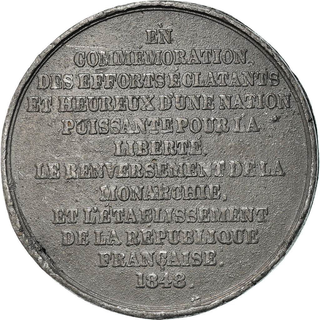 Francia, medalla, IIe République, Commémoration des Journées de Février