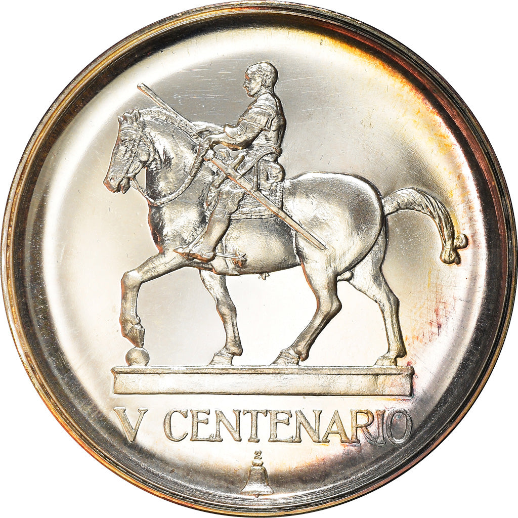 Italy, Medal, Donatello, Vème Centenario della Morte, Arts & Culture, 1966