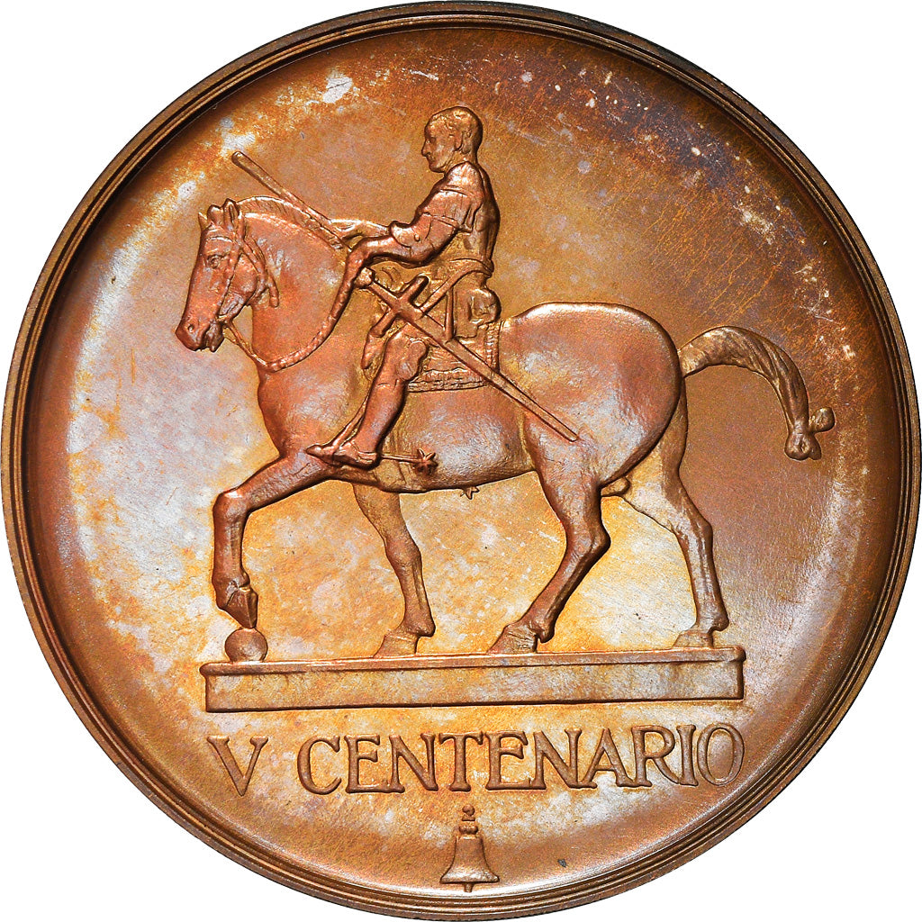 Włochy, Medal, Donatello, Vème Centenario della Morte, 1966, MS(64), Bronze
