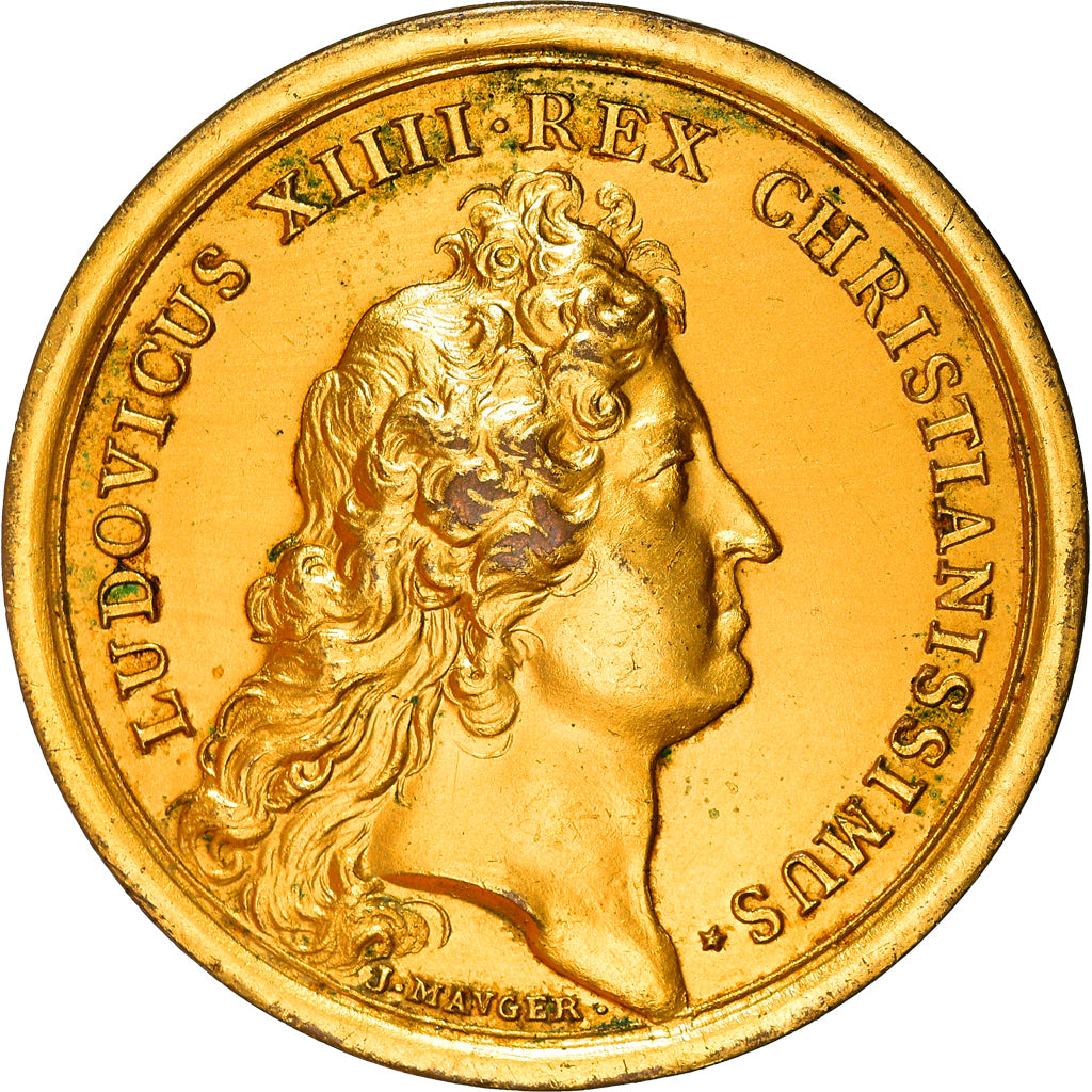 Francia, medalla, Louis XIV, Prise de Douai, History, 1967, Mauger, Restrike