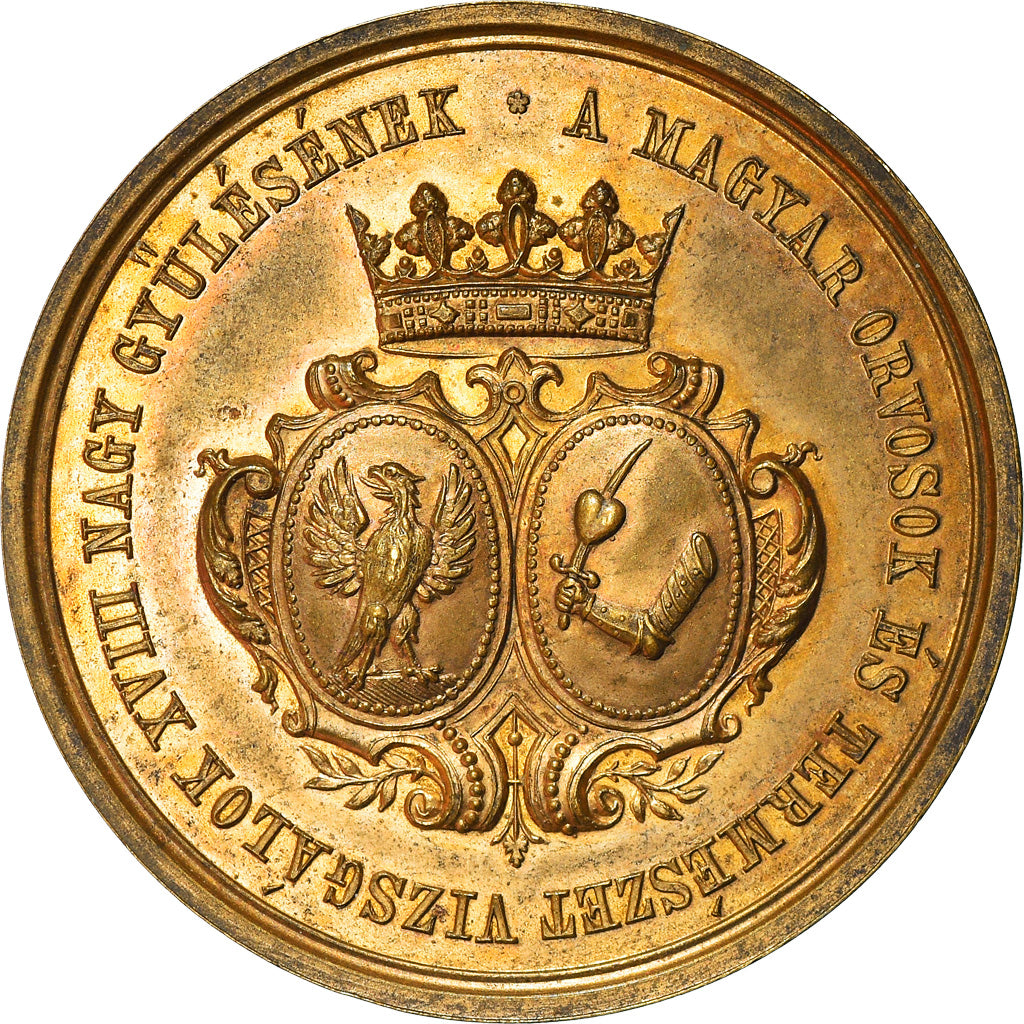Hungary, Medal, Versammlung in Elöpatak, History, 1875, AU(55-58), Gilt Bronze