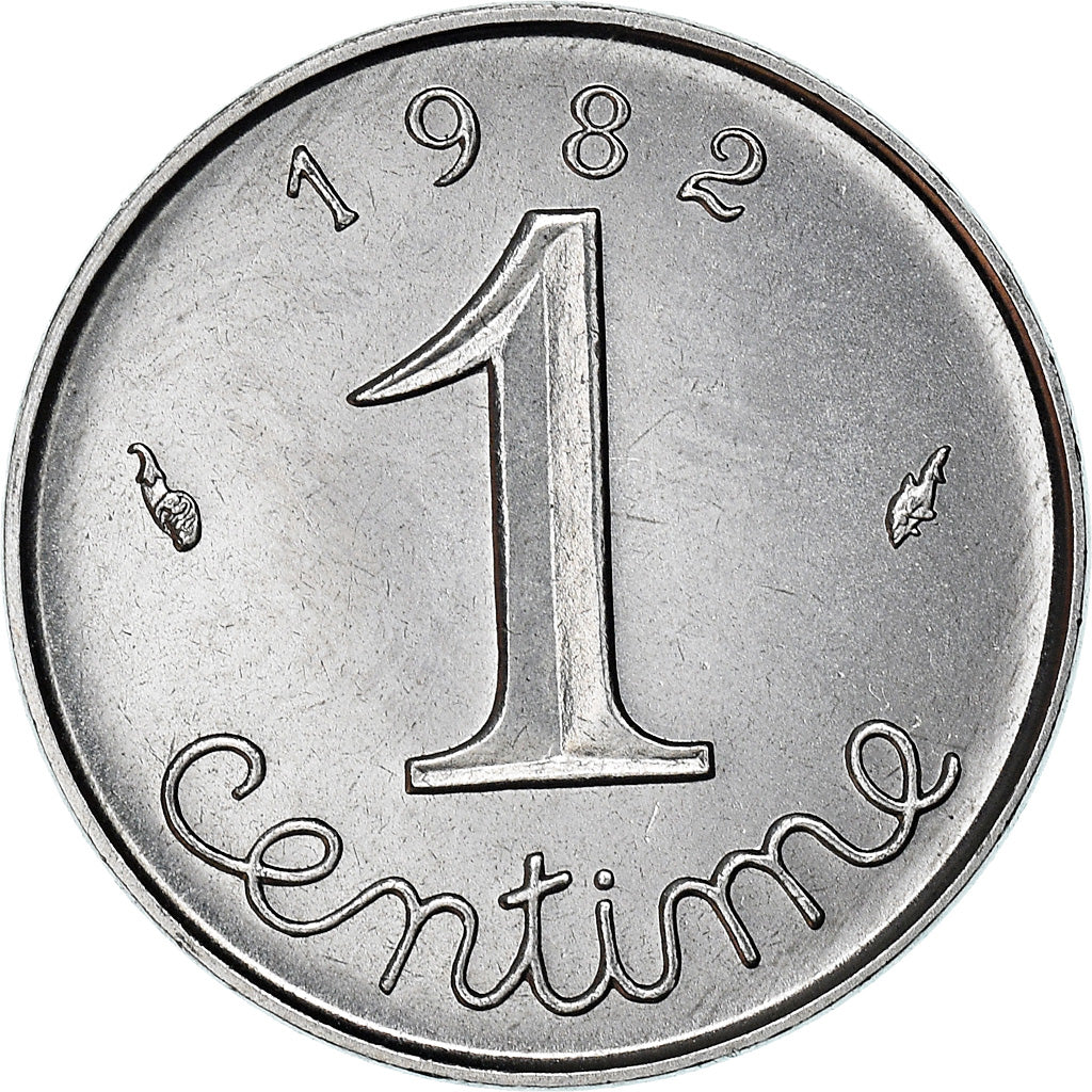 Monnaie, France, Épi, Centime, 1982, Paris, FDC, Stainless Steel, Gadoury:91