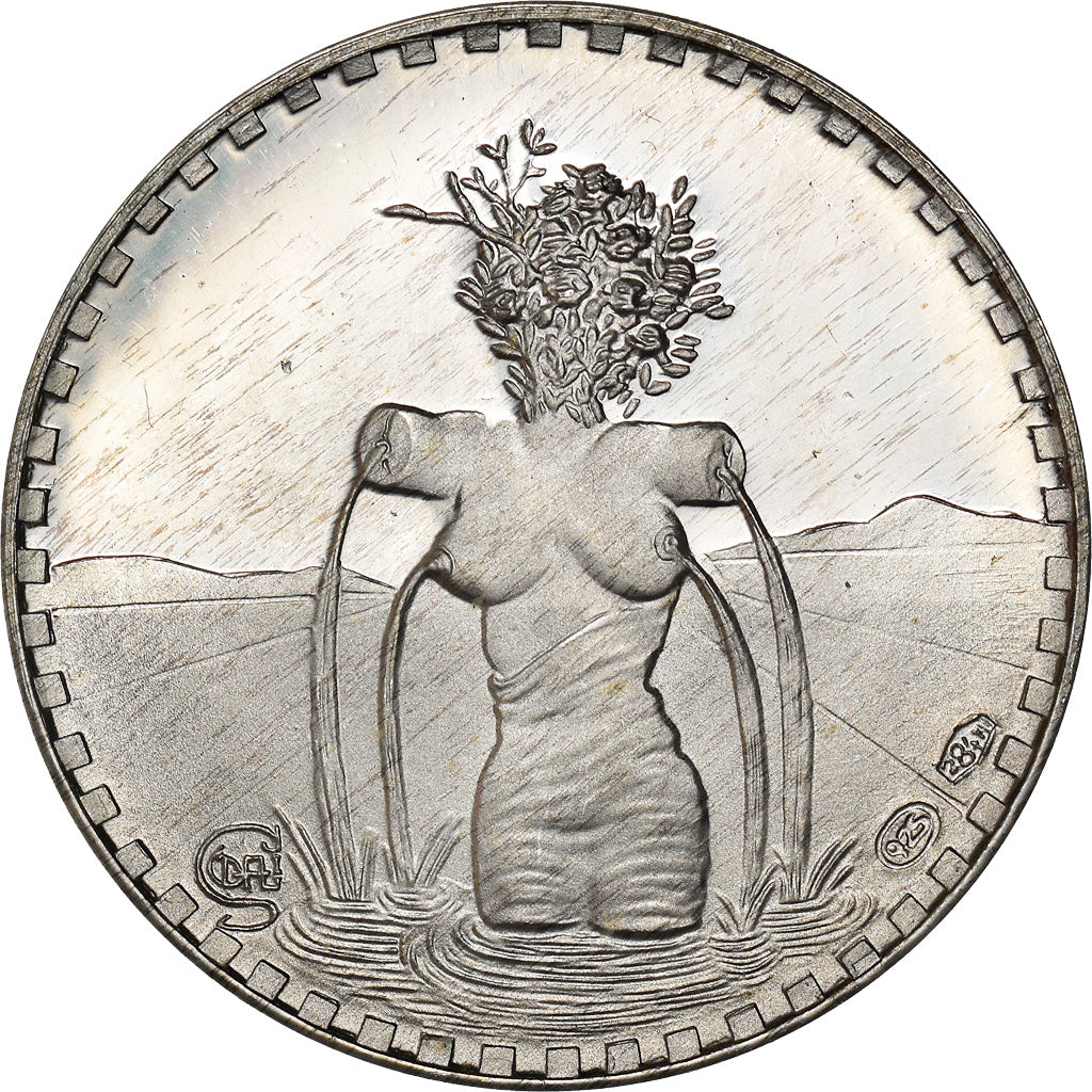 Italie, Médaille, I Marenghi del Sole, 1 Marengo, Bormio, 1972, SPL+, Argent