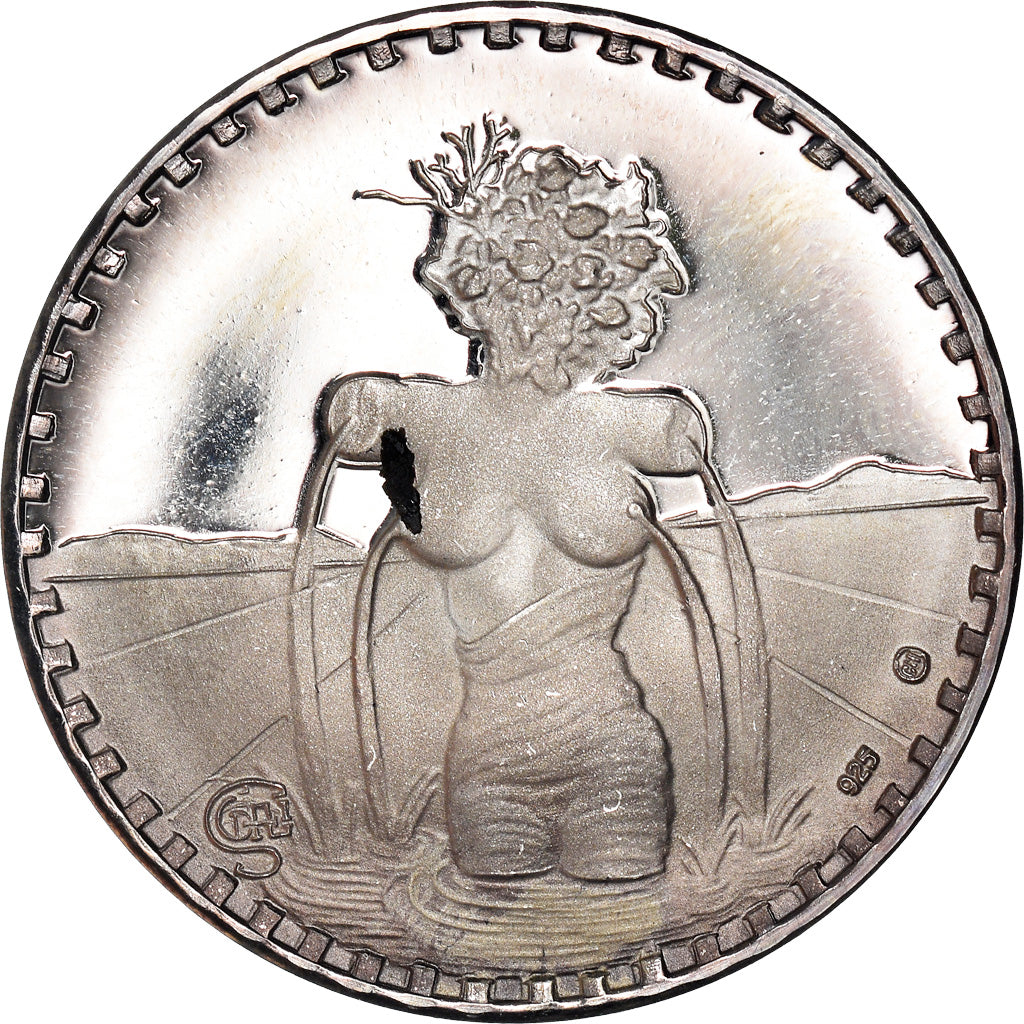 Italy, Medal, I Marenghi del Sole, 1 Marengo, Abano Terme, 1972, MS(64), Silver