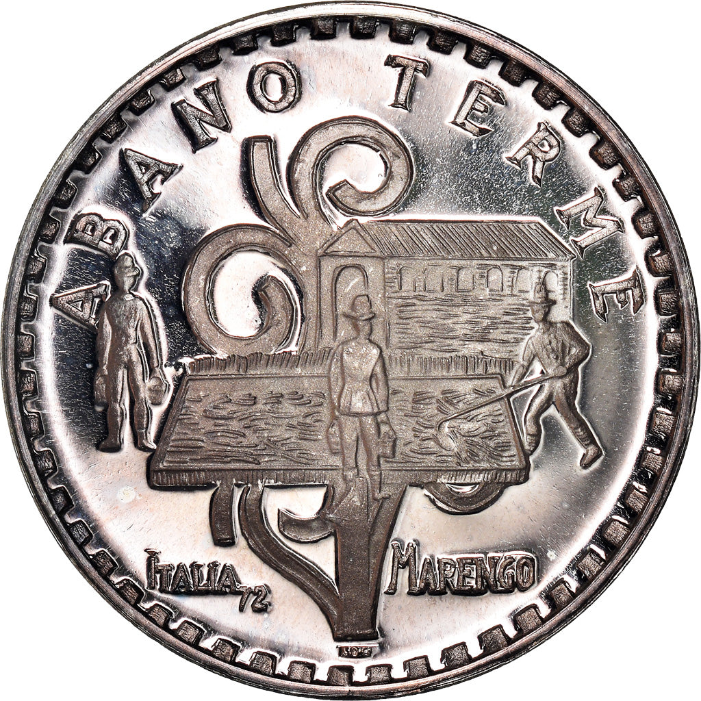 Italy, Medal, I Marenghi del Sole, 1 Marengo, Abano Terme, 1972, MS(64), Silver