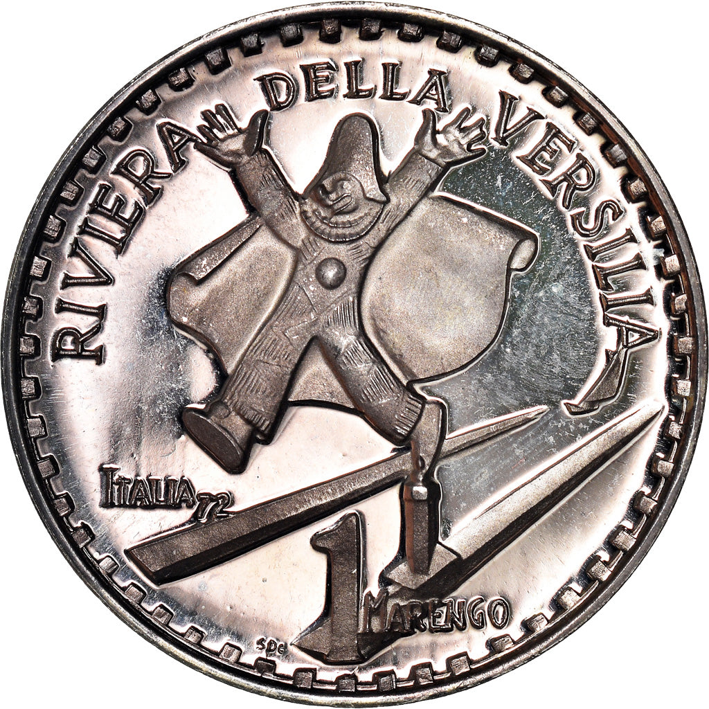 Italien, Medaille, I Marenghi del Sole, 1 Marengo, Riviera della Versilia, 1972