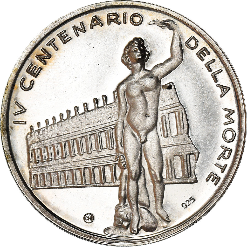 Italia, medalla, Jacopo Sansovino, Arts & Culture, 1970, SC, Plata