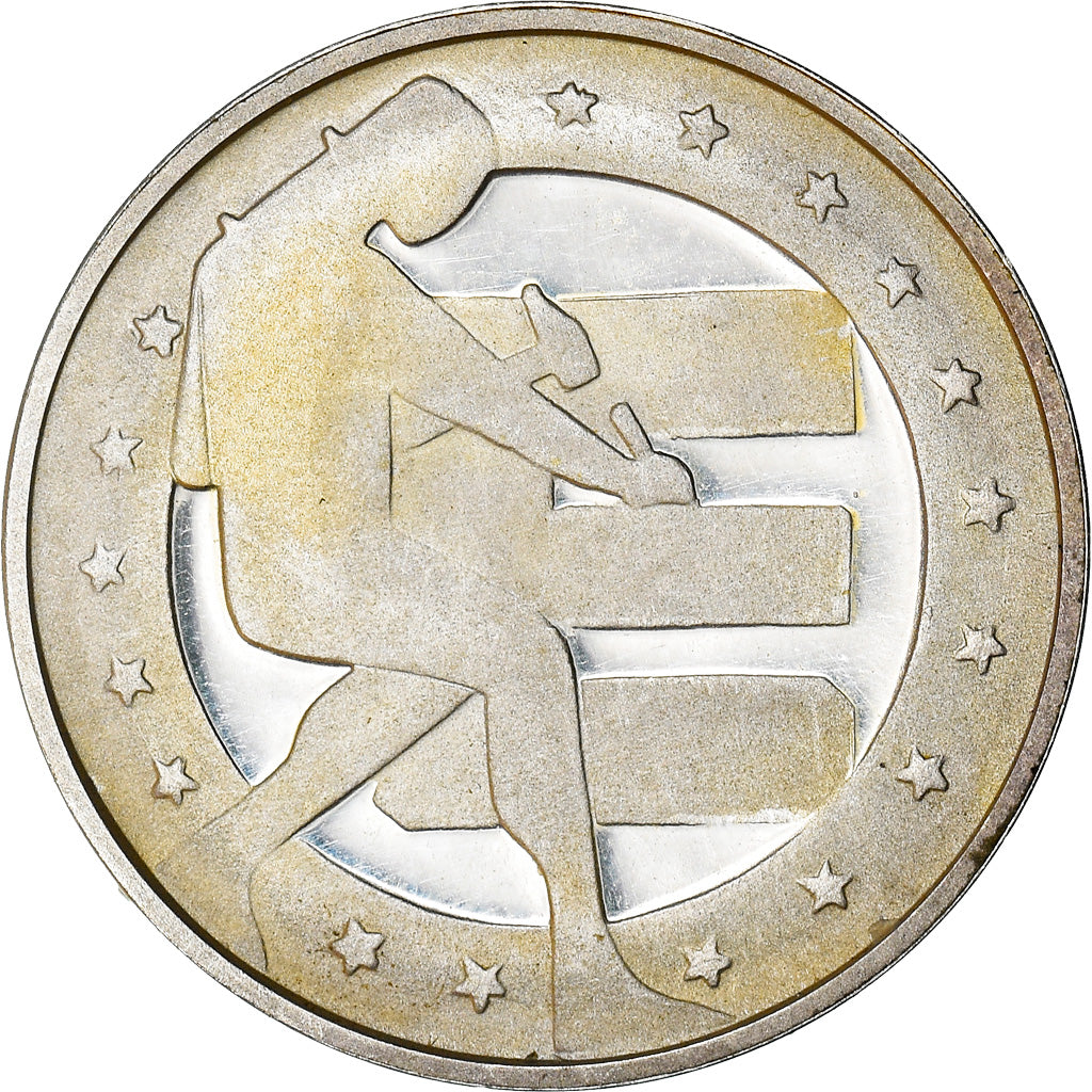 Italia, medalla, X Anniversario CEPT, Arts & Culture, 1969, SC, Plata