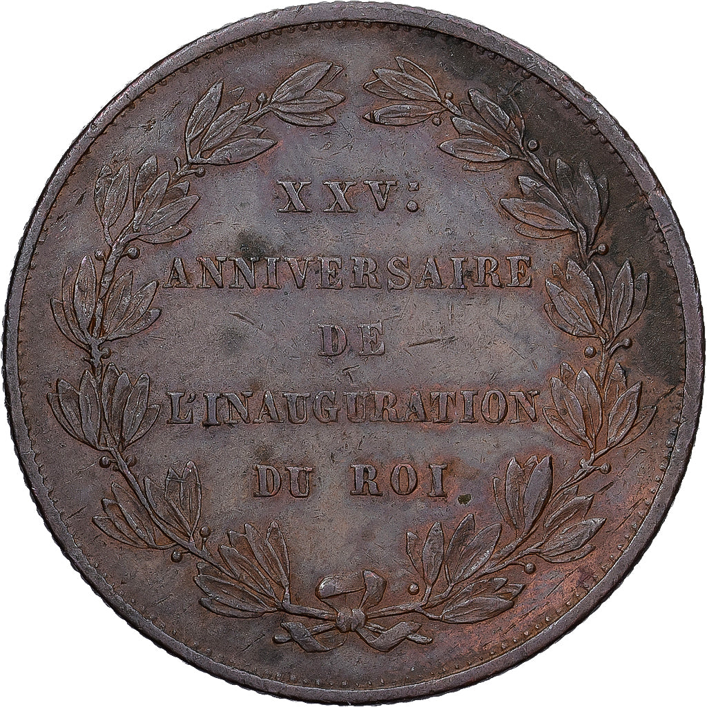 Belgium, Medal, Léopold Ier, 25ème Anniversaire de l'Inauguration du Roi