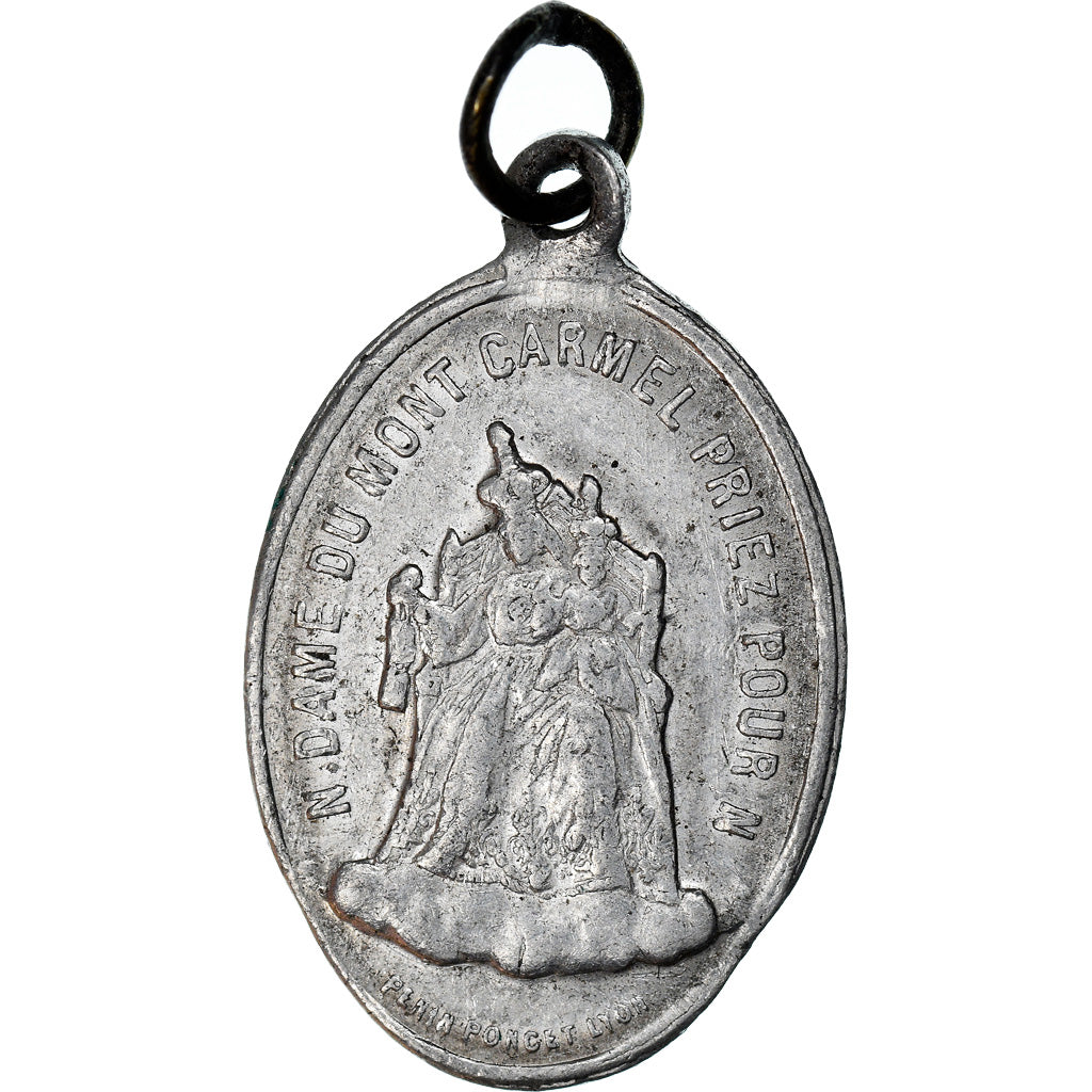 Francia, medaglia, Notre Dame du Mont Carmel, Religions & beliefs, Penin, BB+