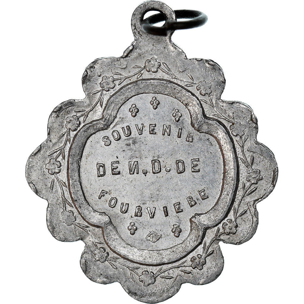 Francia, medaglia, Notre Dame de Fourvière, Religions & beliefs, BB+, Alluminio