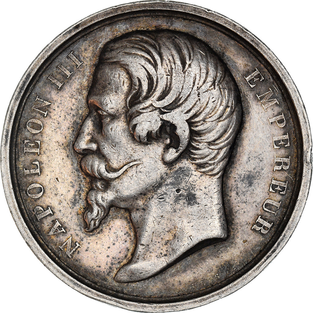 France, Medal, Napoléon III, Bureau d'Administration du Lycée, 1862