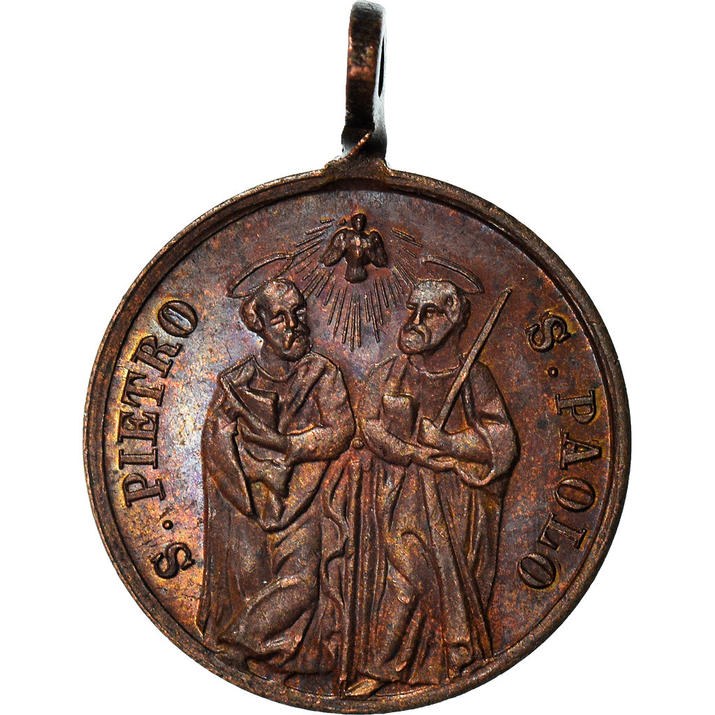 Vatican, Medal, Léon XIII, S. Pietro-S. Paolo, MS(63), Copper