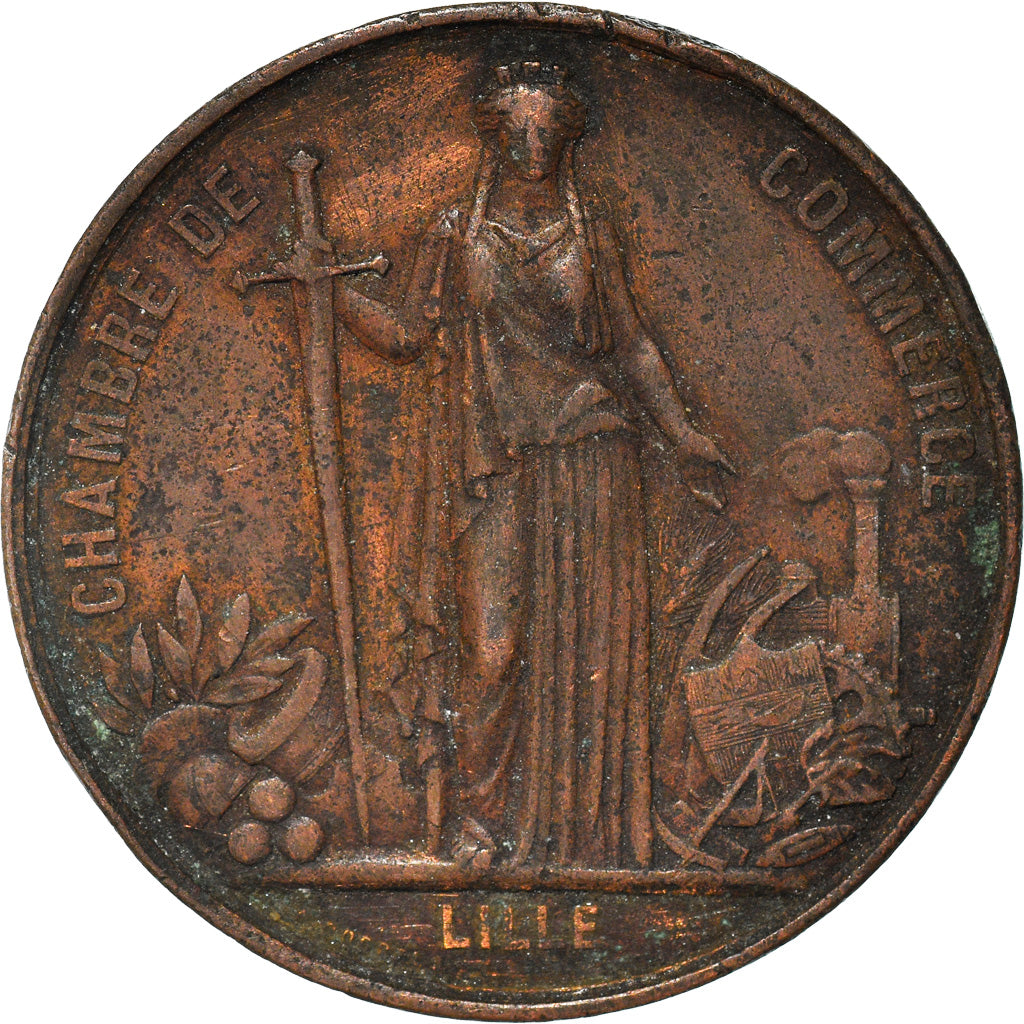 Frankreich, Medaille, Napoléon III, Visite de la Chambre de Commerce de Lille