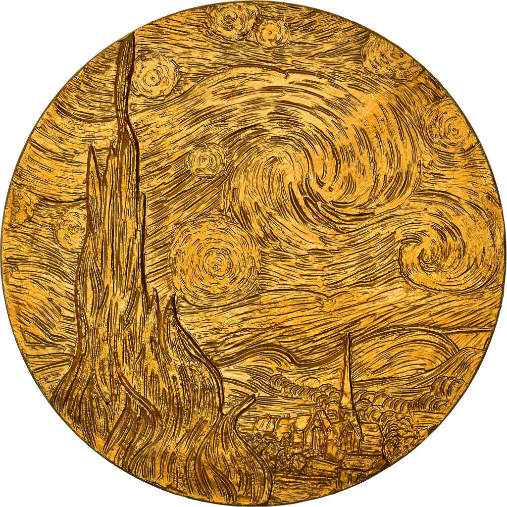 Frankreich, Medaille, Peinture, Van Gogh, Nuit Etoilée, Arts & Culture, STGL