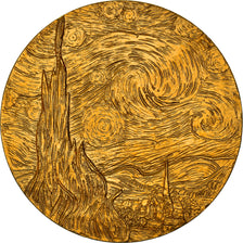 Frankreich, Medaille, Peinture, Van Gogh, Nuit Etoilée, Arts & Culture, STGL