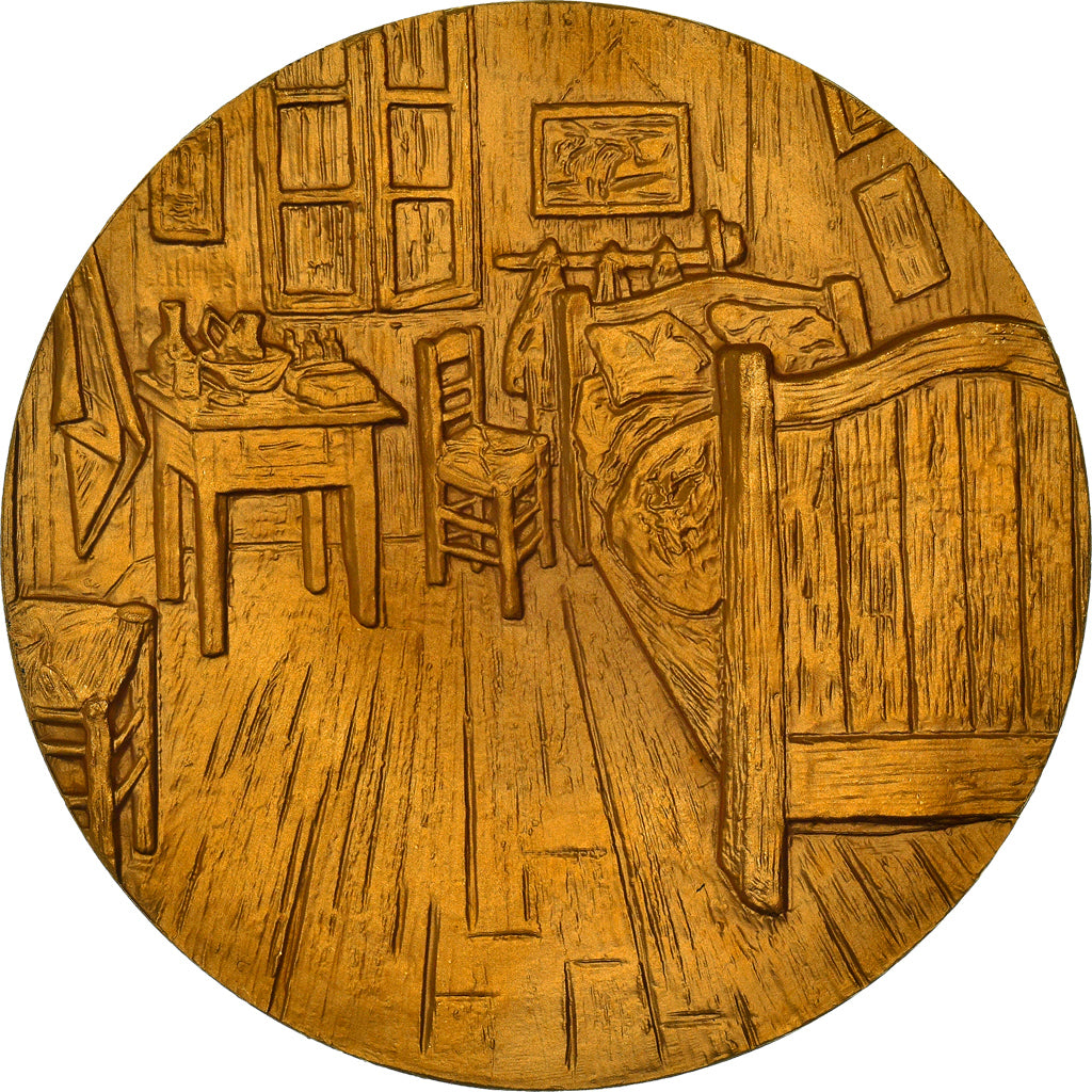 Frankreich, Medaille, Peinture, Van Gogh, La Chambre à Coucher, Arts & Culture