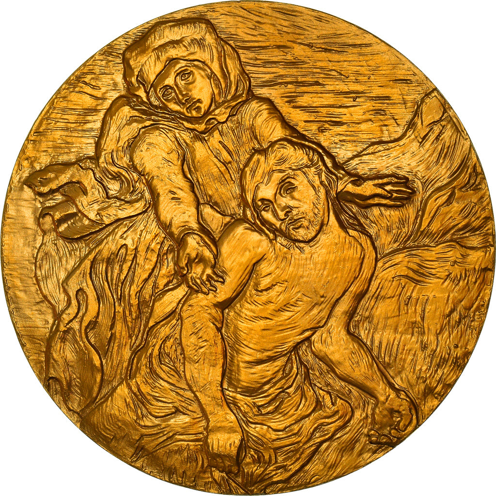 France, Médaille, Peinture, Van Gogh, Pieta, Arts & Culture, FDC, Gilt Bronze