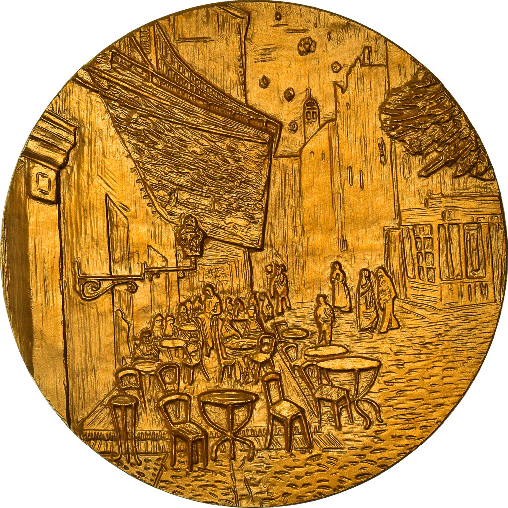 France, Médaille, Peinture, Van Gogh, Terrasse de Café la Nuit, Arts &