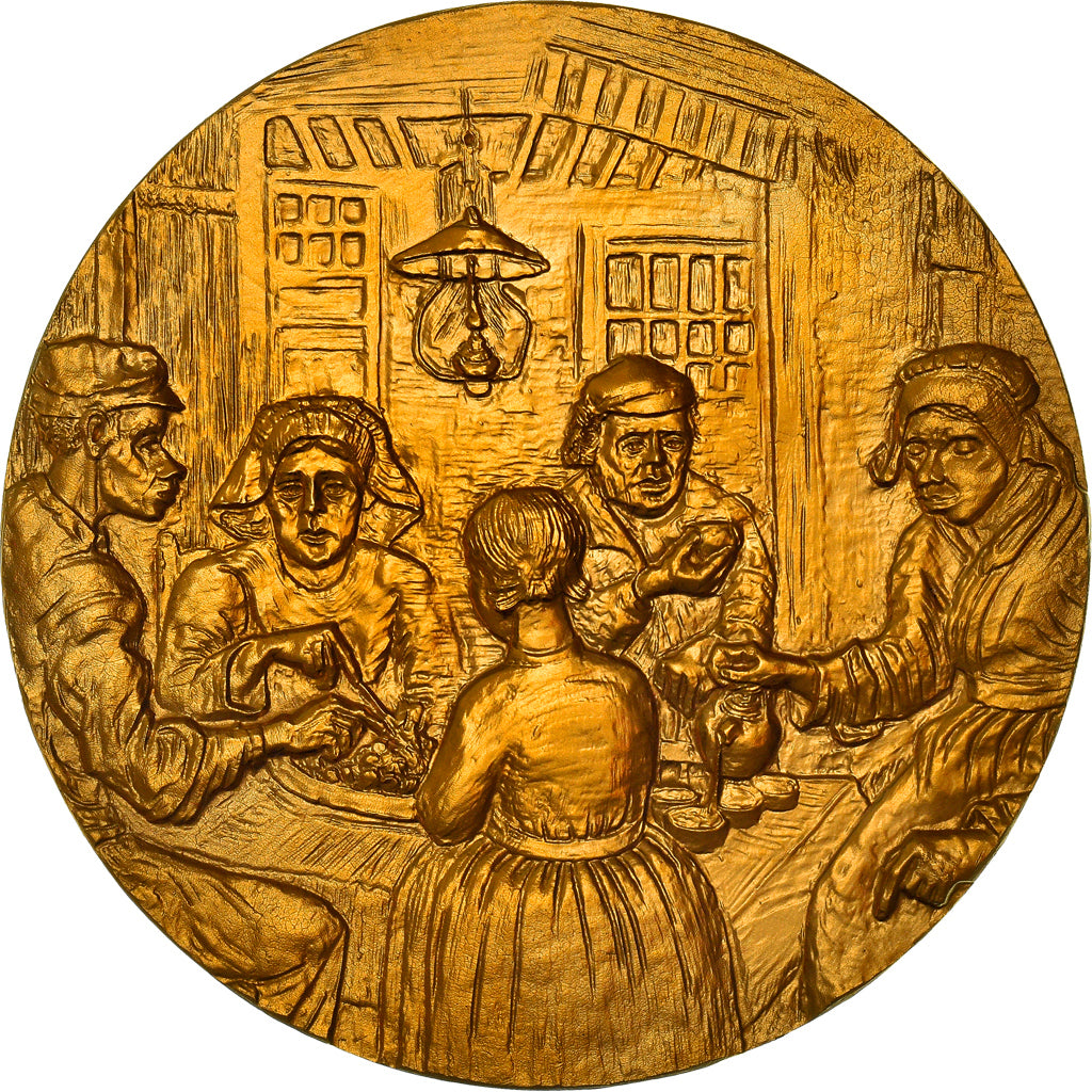 Frankrijk, Medaille, Peinture, Van Gogh, Les Mangeurs de Pommes de Terre, Arts &