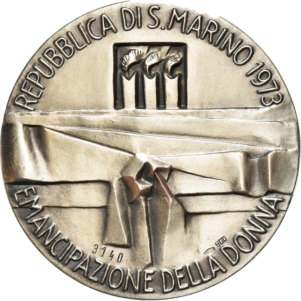 San Marino, Médaille, Emancipazione della Donna, 1973, Johnson, SPL+, Argent