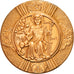 Francja, Medal, Normandie - Abbaye de Jumièges, 1968, Coeffin, AU(55-58)