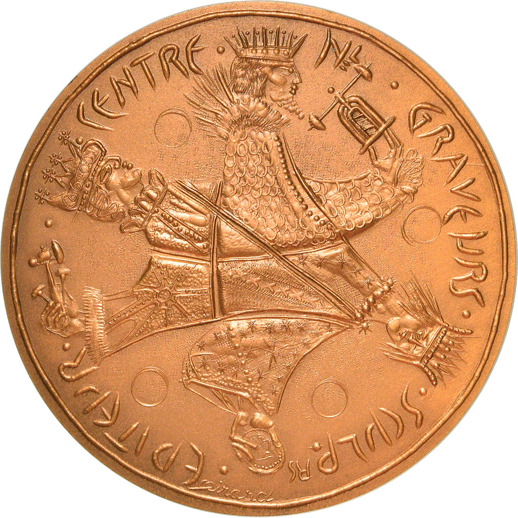 Francja, Medal, Centre National des Graveurs, Sculpteurs, Sztuka i Kultura