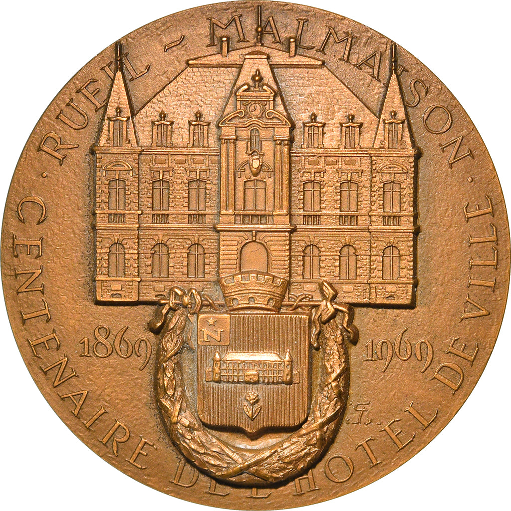 Francja, Medal, Rueil-Malmaison, Centenaire de l'Hôtel de Ville, 1969, MS(64)