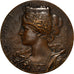Francja, Medal, Académie des Sciences de Lyon, 1900, Patey, AU(50-53), Bronze