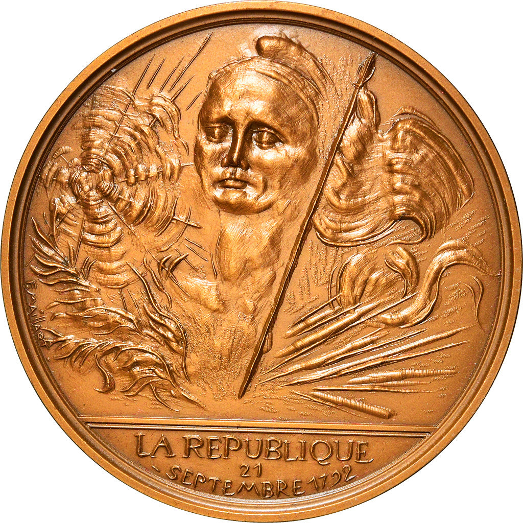 Francja, Medal, Bicentenaire de la République Francaise, Historia, 1987
