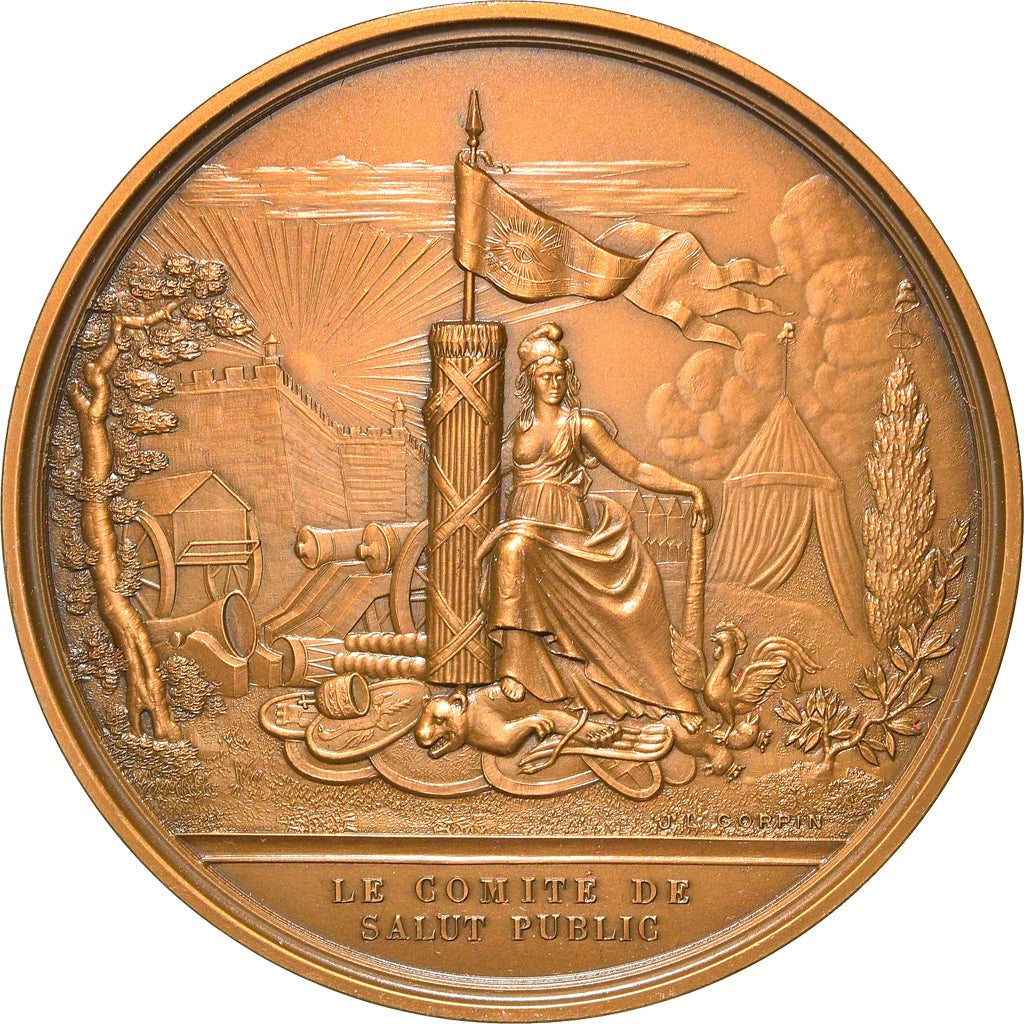 Francja, Medal, Révolution Française, Comité de Salut Public, Historia, 1987