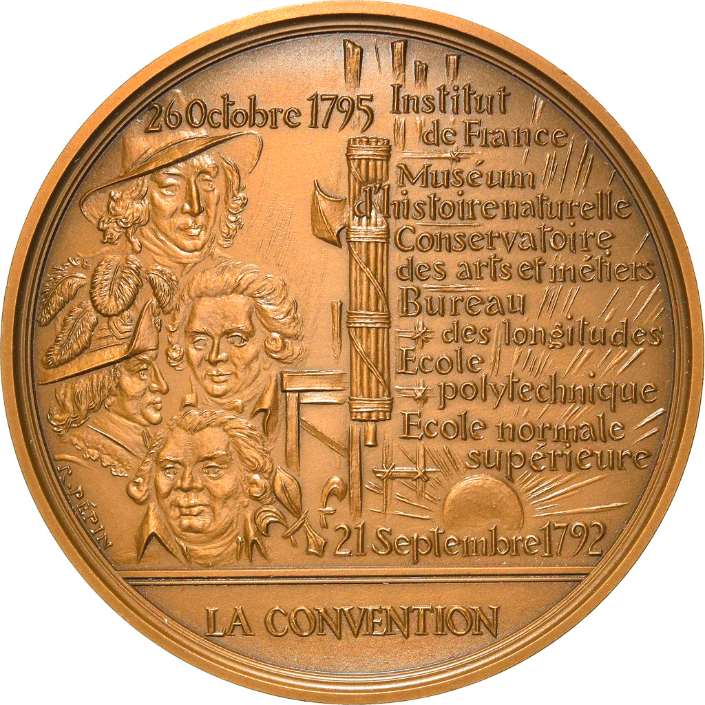 France, Médaille, Révolution Française, La Convention, History, 1987, Pépin