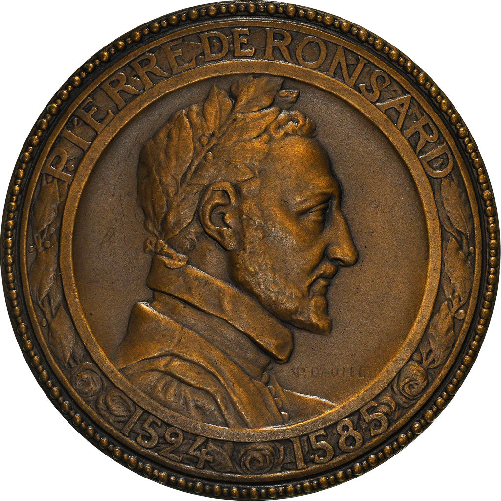 France, Médaille, Pierre de Ronsard, La Poésie Française, Arts & Culture