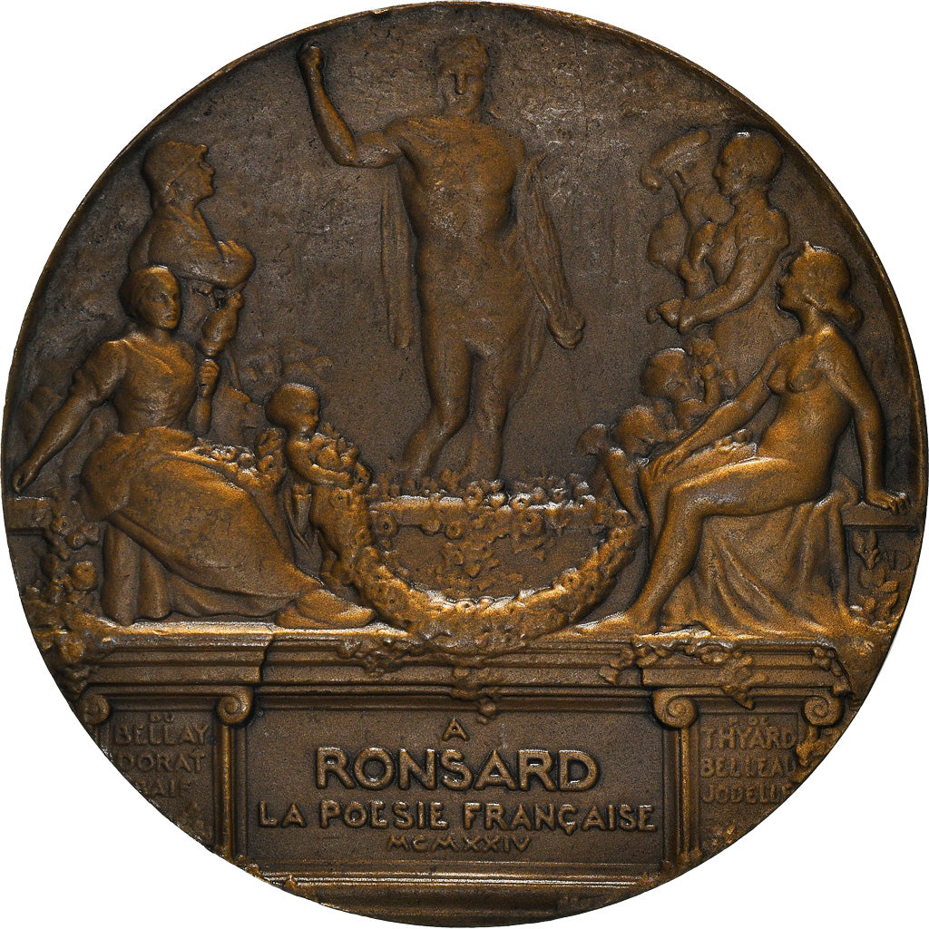 France, Médaille, Pierre de Ronsard, La Poésie Française, Arts & Culture
