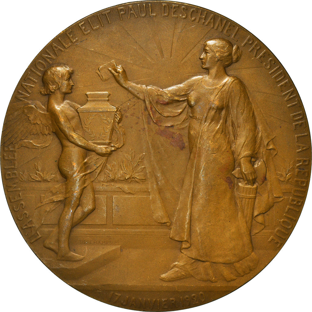 Francja, Medal, Election de Paul Deschanel, Politics, 1920, Deschamps