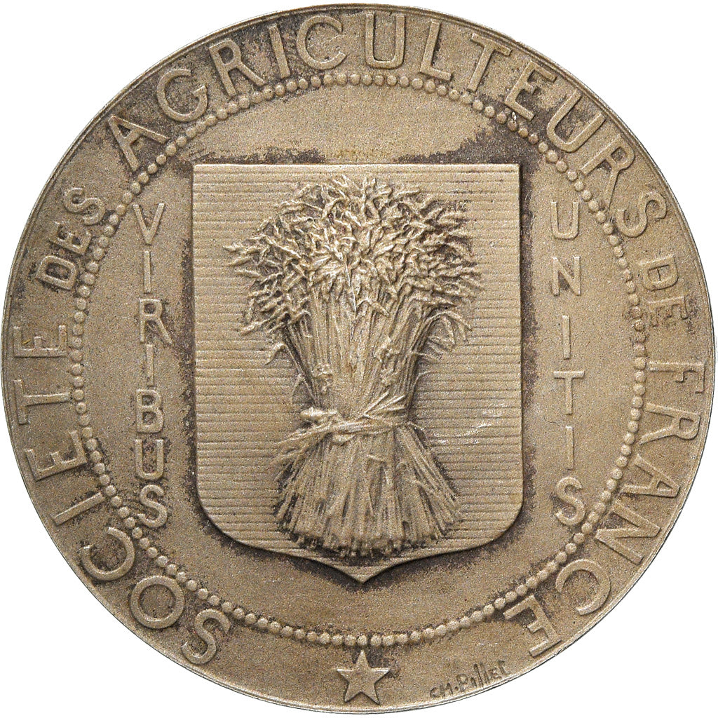 Francia, medaglia, Société des agriculteurs de France, Pillet, SPL-, Argento